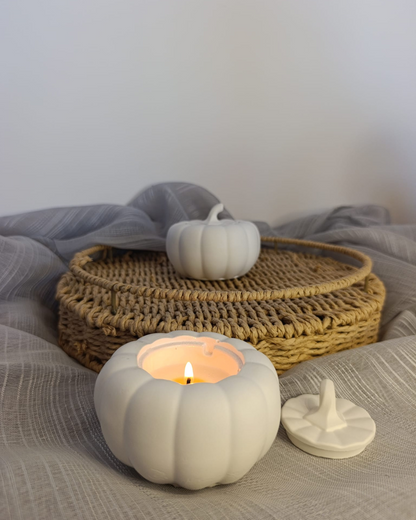Vela em Abóbora Cerâmica
