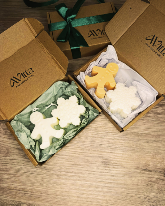 Pack Boneco de Gengibre + Floco de Neve